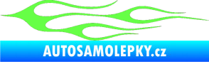 Samolepka Plameny 002 Fluorescentní zelená