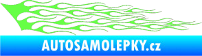 Samolepka Plameny 011 Fluorescentní zelená