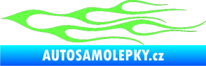 Samolepka Plameny 021 Fluorescentní zelená