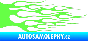 Samolepka Plameny 023 Fluorescentní zelená