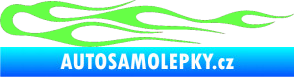 Samolepka Plameny 024 Fluorescentní zelená