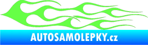Samolepka Plameny 028 Fluorescentní zelená