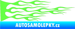 Samolepka Plameny 030 Fluorescentní zelená