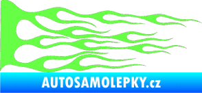 Samolepka Plameny 036 Fluorescentní zelená