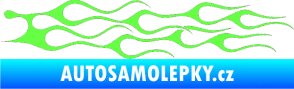 Samolepka Plameny 044 Fluorescentní zelená