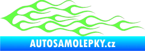 Samolepka Plameny 052 Fluorescentní zelená