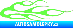 Samolepka Plameny 055 Fluorescentní zelená
