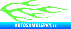 Samolepka Plameny 058 Fluorescentní zelená