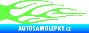 Samolepka Plameny 059 Fluorescentní zelená