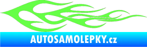 Samolepka Plameny 062 Fluorescentní zelená