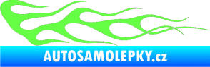 Samolepka Plameny 063 Fluorescentní zelená