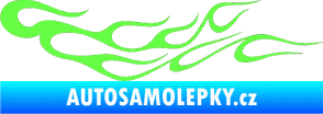 Samolepka Plameny 083 Fluorescentní zelená