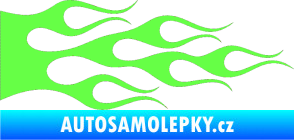 Samolepka Plameny 088 Fluorescentní zelená