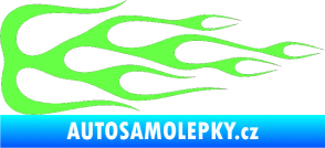 Samolepka Plameny 089 Fluorescentní zelená