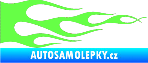Samolepka Plameny 090 Fluorescentní zelená