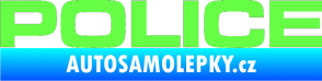 Samolepka Police Fluorescentní zelená