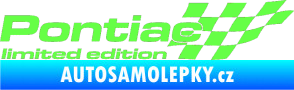Samolepka Pontiac limited edition pravá Fluorescentní zelená