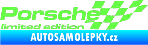 Samolepka Porsche limited edition pravá Fluorescentní zelená