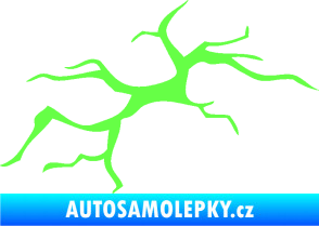 Samolepka Prasklina 001 Fluorescentní zelená