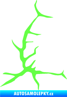 Samolepka Prasklina 006 Fluorescentní zelená