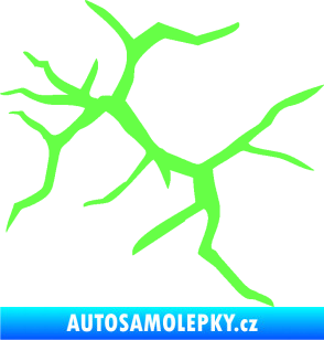 Samolepka Prasklina 007 Fluorescentní zelená