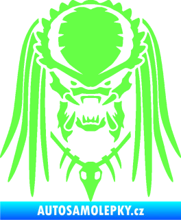 Samolepka Predátor 001  Fluorescentní zelená