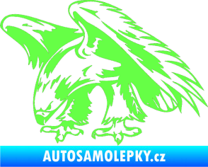 Samolepka Predators 001 levá orel Fluorescentní zelená