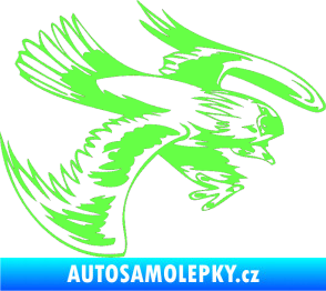Samolepka Predators 016 pravá Fluorescentní zelená