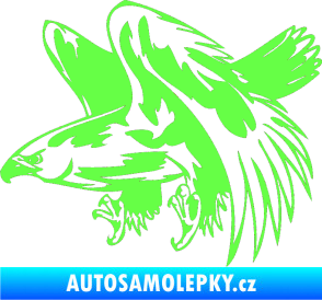 Samolepka Predators 034 levá Fluorescentní zelená
