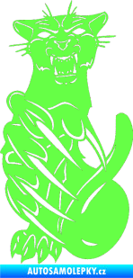 Samolepka Predators 110 levá puma Fluorescentní zelená