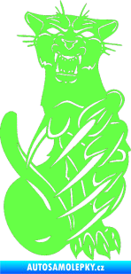 Samolepka Predators 110 pravá puma Fluorescentní zelená