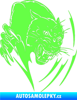 Samolepka Predators 111 pravá puma Fluorescentní zelená
