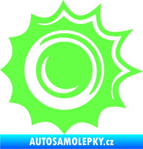 Samolepka Průstřel 003 levá Fluorescentní zelená