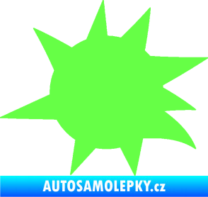 Samolepka Průstřel 004 levá Fluorescentní zelená