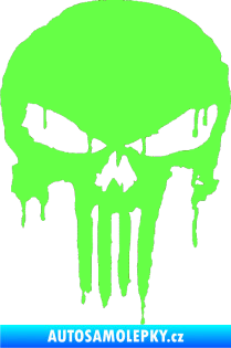Samolepka Punisher 003 Fluorescentní zelená