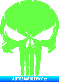 Samolepka Punisher 004 Fluorescentní zelená