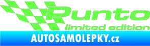Samolepka Punto limited edition levá Fluorescentní zelená