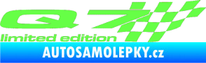 Samolepka Q7 limited edition pravá Fluorescentní zelená