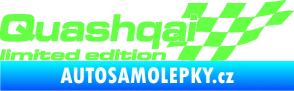 Samolepka Quashqai limited edition pravá Fluorescentní zelená