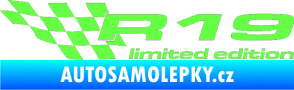 Samolepka R19 limited edition levá Fluorescentní zelená