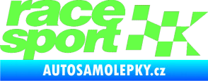 Samolepka Race sport Fluorescentní zelená