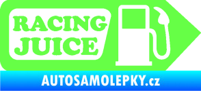Samolepka Racing juice symbol tankování Fluorescentní zelená