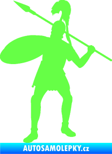 Samolepka Římský voják levá Fluorescentní zelená