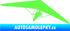 Samolepka Rogalo 001 pravá Fluorescentní zelená