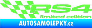 Samolepka RS4 limited edition levá Fluorescentní zelená