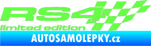 Samolepka RS4 limited edition pravá Fluorescentní zelená