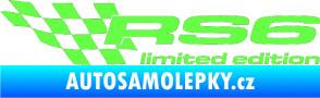 Samolepka RS6 limited edition levá Fluorescentní zelená
