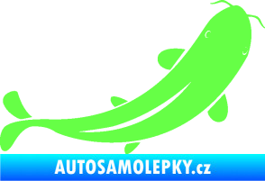 Samolepka Ryba 001 pravá Fluorescentní zelená