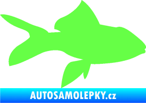 Samolepka Ryba 002 pravá Fluorescentní zelená