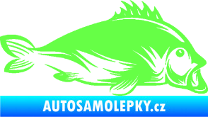 Samolepka Ryba 003 pravá Fluorescentní zelená